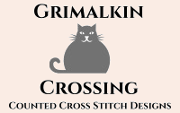Grimalkin Crossing Cross Stitch Designs logo